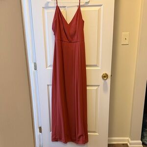 David’s Bridal chiffon Spaghetti Strap Dress (cinnamon)